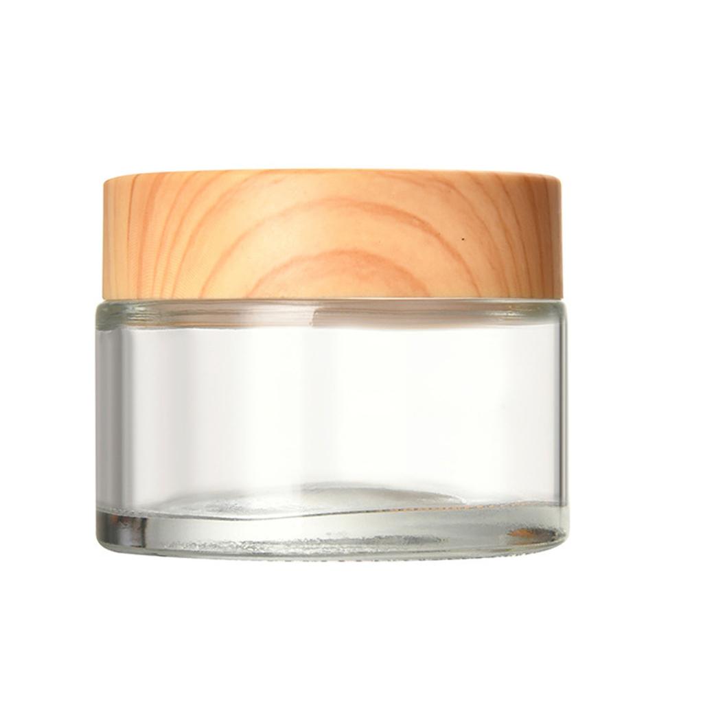 1PC Glass Cosmetic Container Empty Sample Jars with Leak Proof Lids Makeup Sample Containers for Lotion Cream
