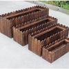 Outdoor Carbonized Wood Planter Box