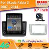 9.7" AHD Camera  Android For Skoda Fabia 2 2007 - 2014 Tesla Type Car Radio Multimedia Video Player Navigation GPS RDS No Dvd