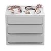 Storage Drawer Multi Layers Stackable Dustproof Desktop Storage Box Organizer for Student Dormitory Home Cosmetics 3