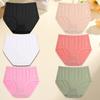 6PCS/Set Women Seamless Panties High Waist Lingerie Underpant Ladies 7 Solid Colors M-XXL Woman Sexy Briefs Underwear