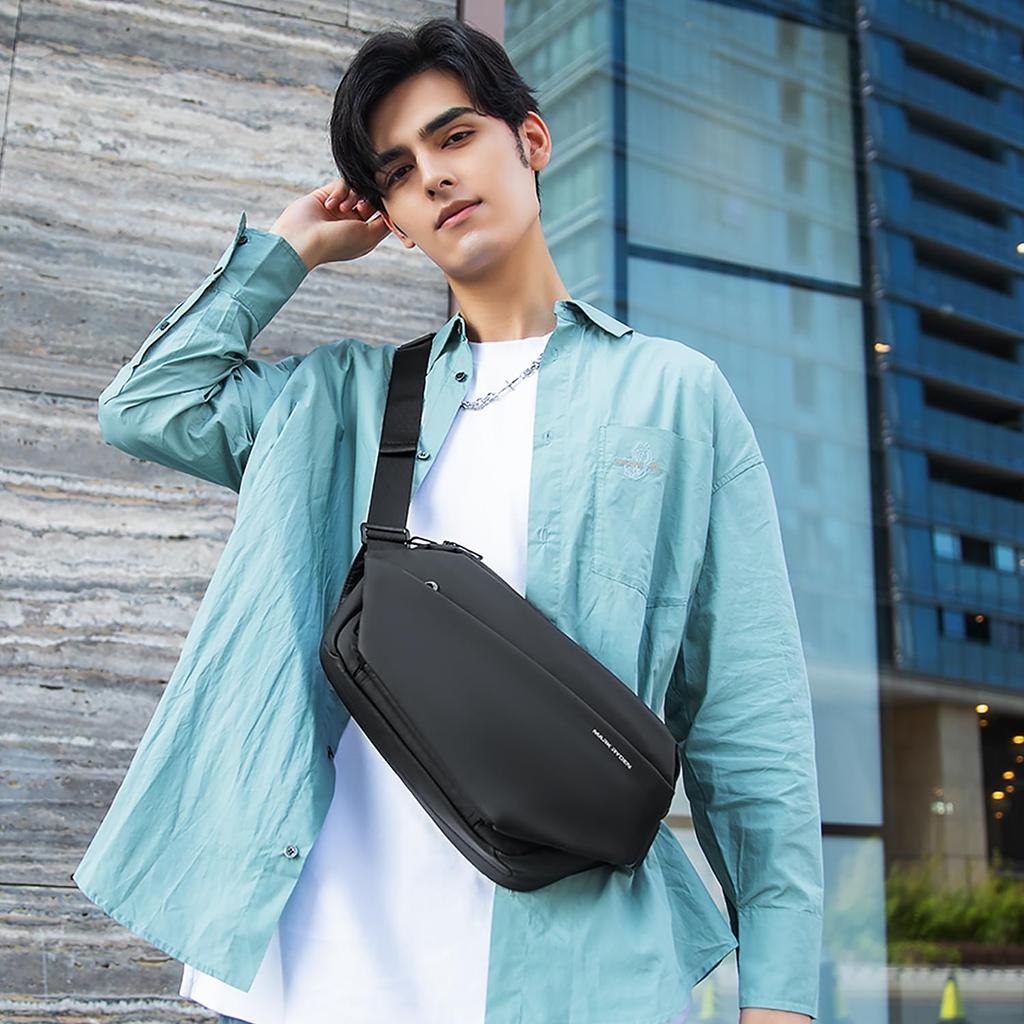 Мужская сумка-слинг 3-в-1 MARK RYDEN, наплечная сумка, поясная сумка, сумка через плечо, стильная для отдыха, спорта, активного отдыха, рыбалки, путешествий,