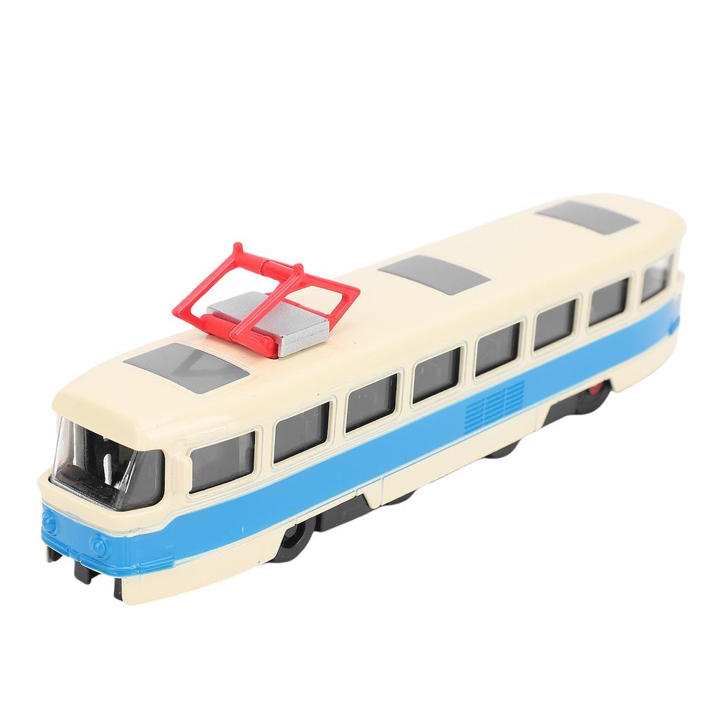 Alloy Train Model Funny Light Music Open Door Simulation Train Toy for Kids Toddler Boys Girls