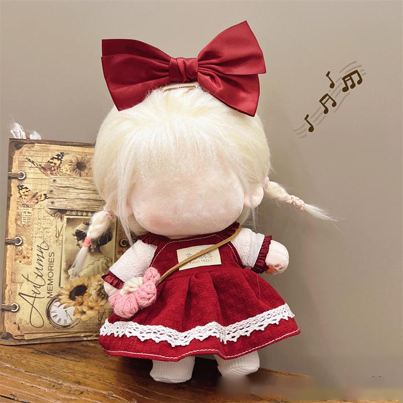 Милый комплект одежды для 20 см хлопковой куклы, плюшевые игрушки, одежда для принцессы, юбка, милый свежий комплект одежды принцессы