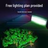 HEIXIE Светодиодный RGB Уличный Водонепроницаемый Ландшафтный Прожектор