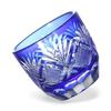 Takumibifu Dinner Luxe Kiriko Glass Cup Sake Sake Cup Diameter 60xH50mm 70cc Hana to Ya (Flower and 