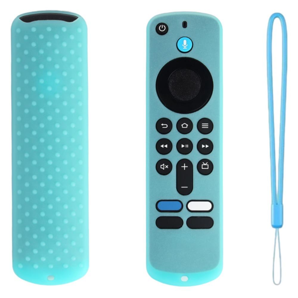 Silicone Protective Case with Lanyard Shockproof Soft Shell Protector for Amazon 2025 Fire TV Stick 4K/HD