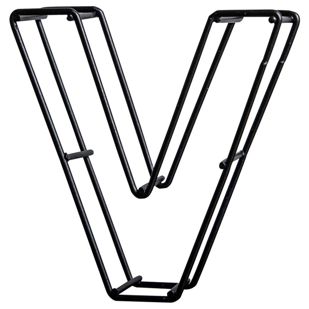 Photography Props Metal Hollow Letter Wrought Iron Alphabet Doorplate Sign Home Decoration