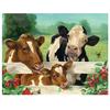 Full 5D Diy Diamond Painting Two Grazing Cows Embroidery Cross Stitch Home Decor Handmade Gift