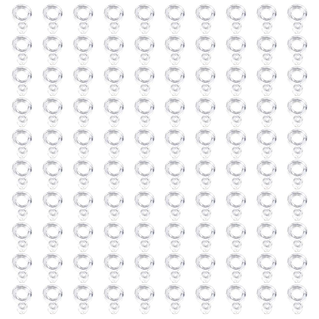 100Pcs Fishing Pellet Bands for Bait Elastic Transparent Bait bands for Carp Fishing
