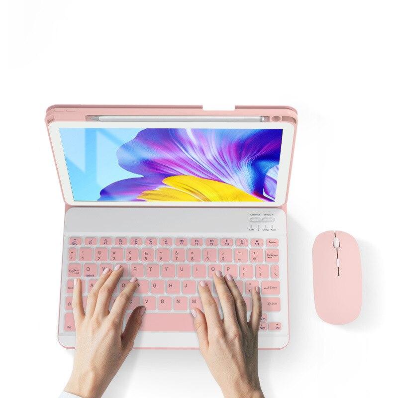 Чехол со светодиодной клавиатурой для Huawei Matepad 11 10,4 Pro 10,8 M6, чехол с гнездом для карандаша для Xiaomi Mipad 5 Pro, чехол из искусственной кожи