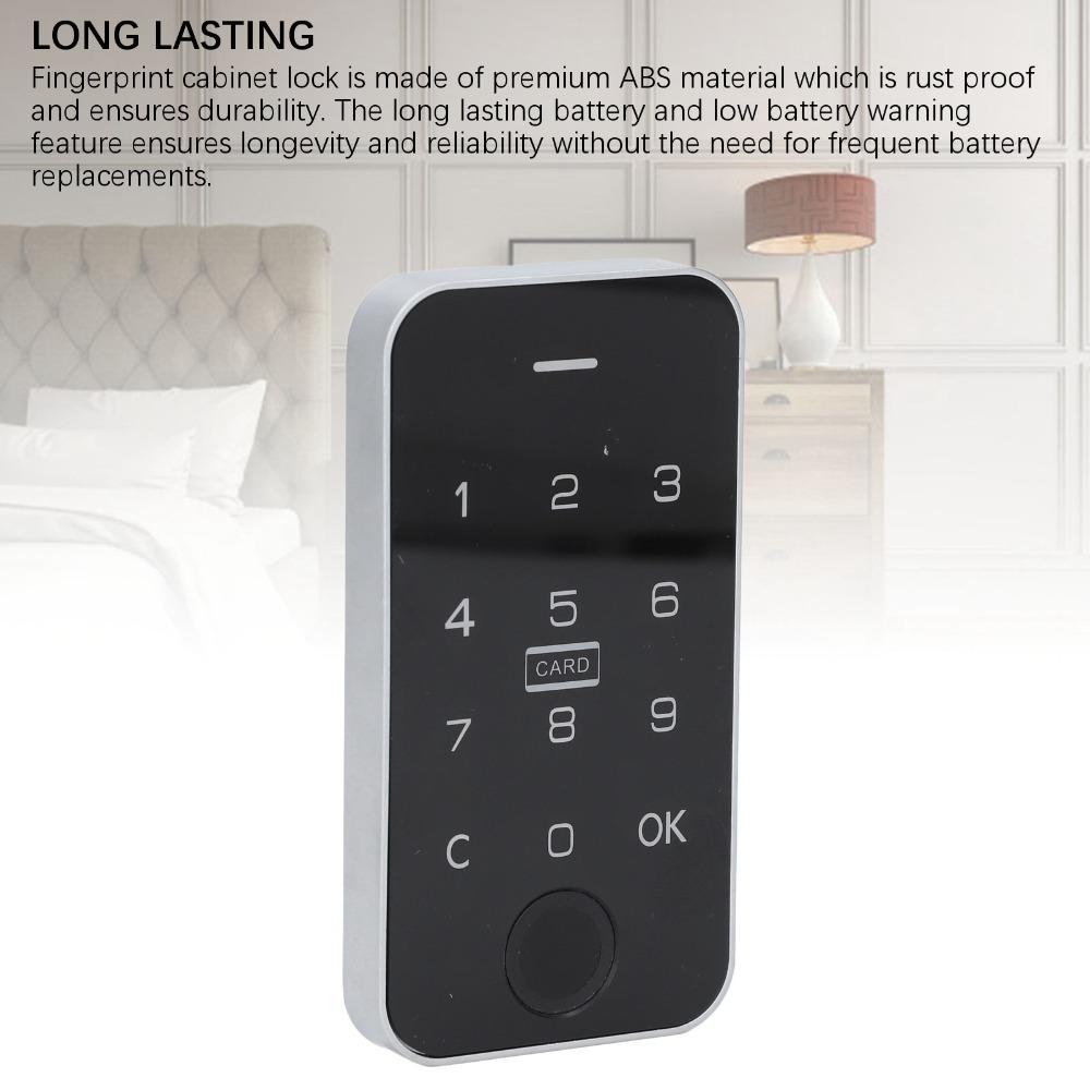 Bluetooth Electronic Cabinet Lock Touchscreen Fingerprint Cabinet Lock Nightstand
