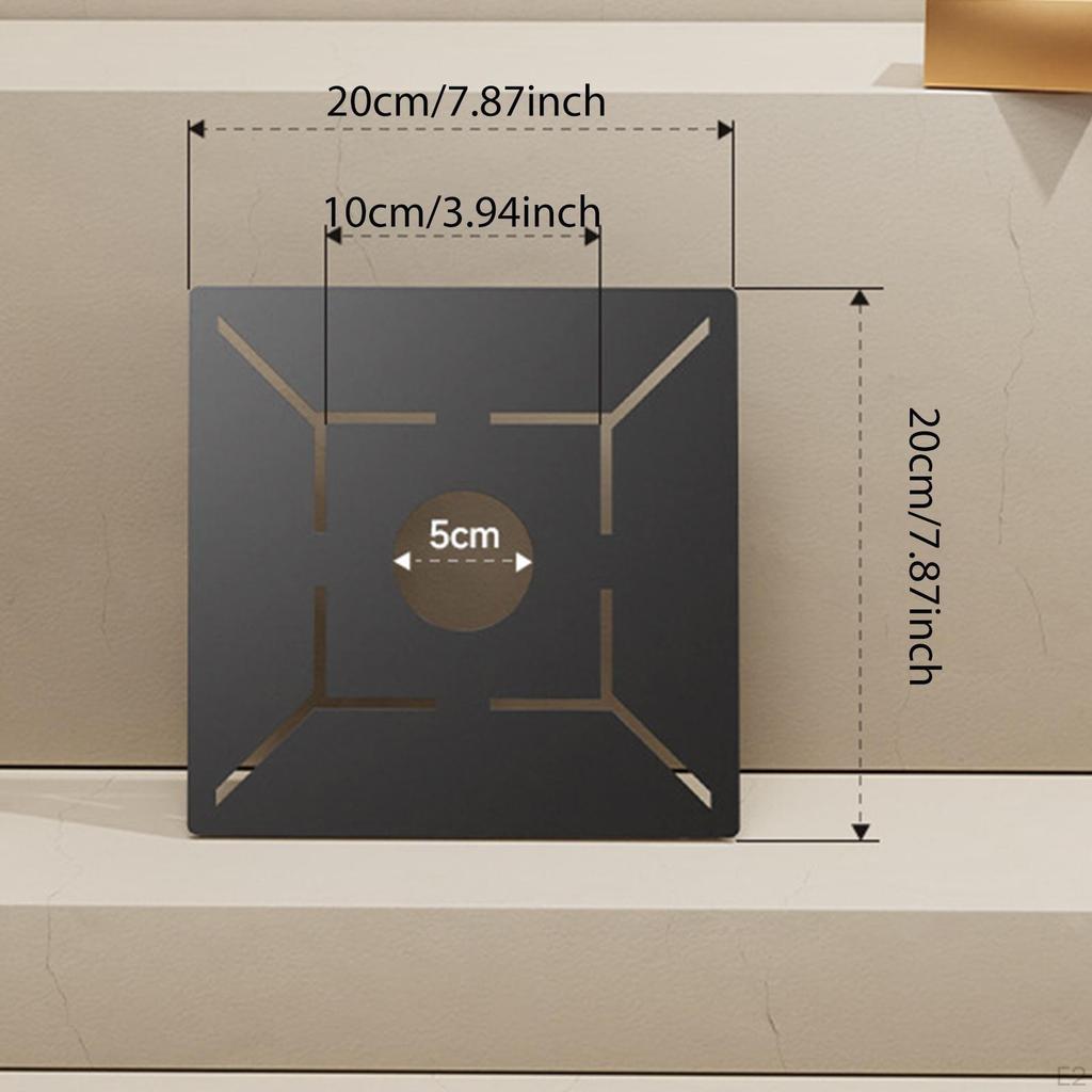 Floor Drain Measuring Ruler Architectural Scale Positioning Measurement Tool Black Woodworking