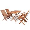 Day and Night - Day and Night Garden Dining Set 5 Pieces Solid Teak Wood