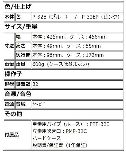 Клавиатурная губная гармошка Yamaha P32E P32EP 32 клавиши с нашей оригинальной наклейкой! (П-32Э (светло-синий))