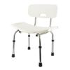 Adjustable Shower Chair Bench Portable Bath Seats Stool with Back Support for Elderly