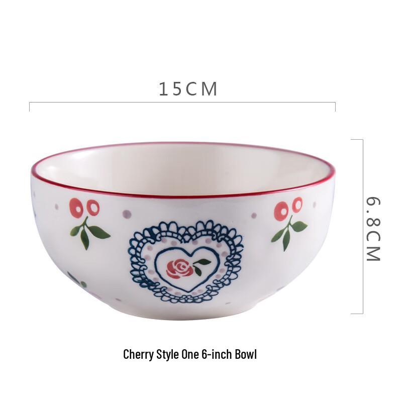 Handon Japanese Style Cherry Ceramic Bowl
