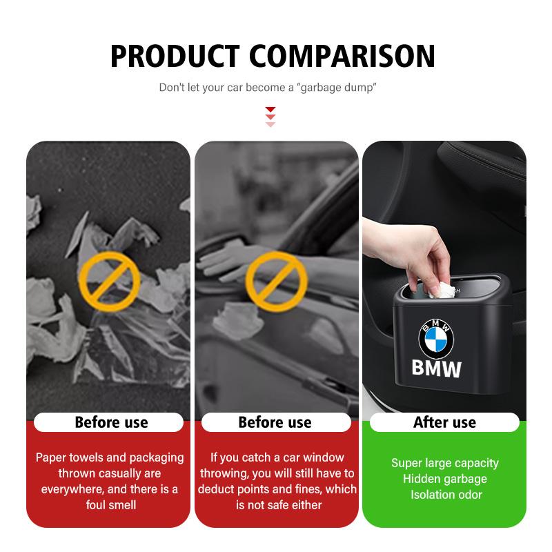 Universal Car Trash Can Storage Multifunctional Garbage Case For BMW M 1 3 4 5 6 7 Series M3 M6 F01 F02E34 E36 E70 F10 X6 X1 FD8