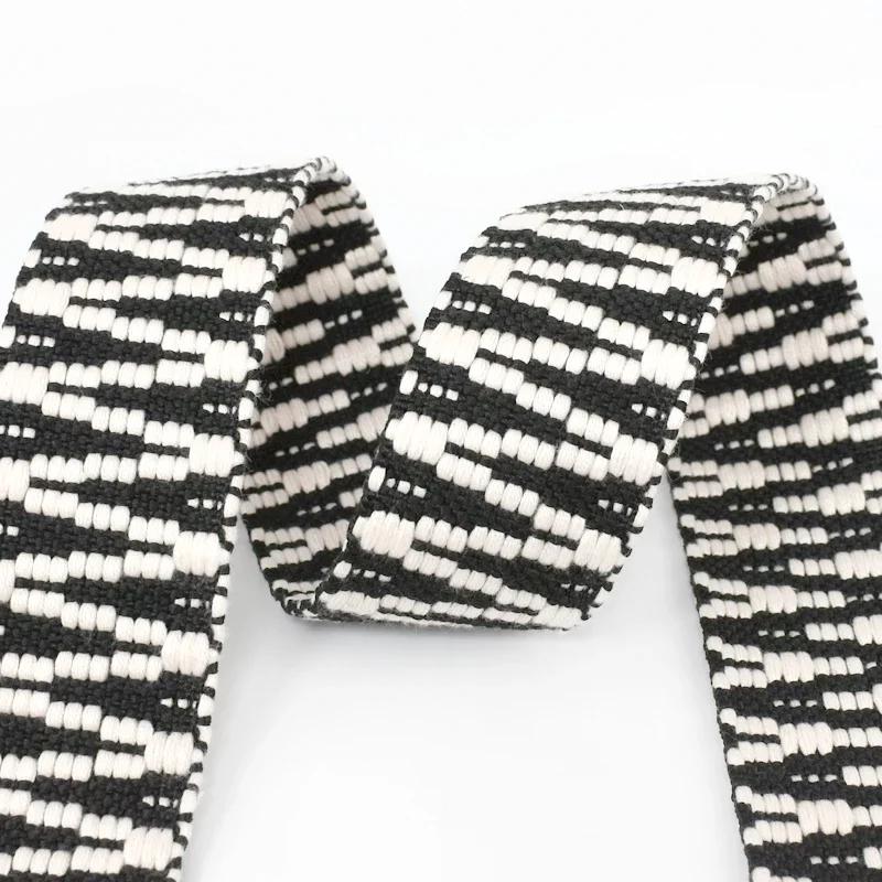 1/2/3/4/5 Ярдов 38 мм Жаккардовая Лента Стропа Ременная Лента Плечевой Холщовый Ремень Сумки Ремешок Багажный Косая Лента Швейные Аксессуары для Одежды