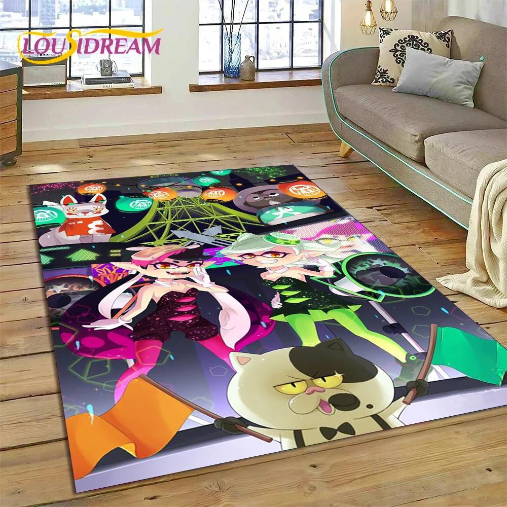 Splatoon3 PC Gamer мультфильм игровой ковер для спальни гостиной домашний диван украшение, детская игра большой декор напольный коврик подарок