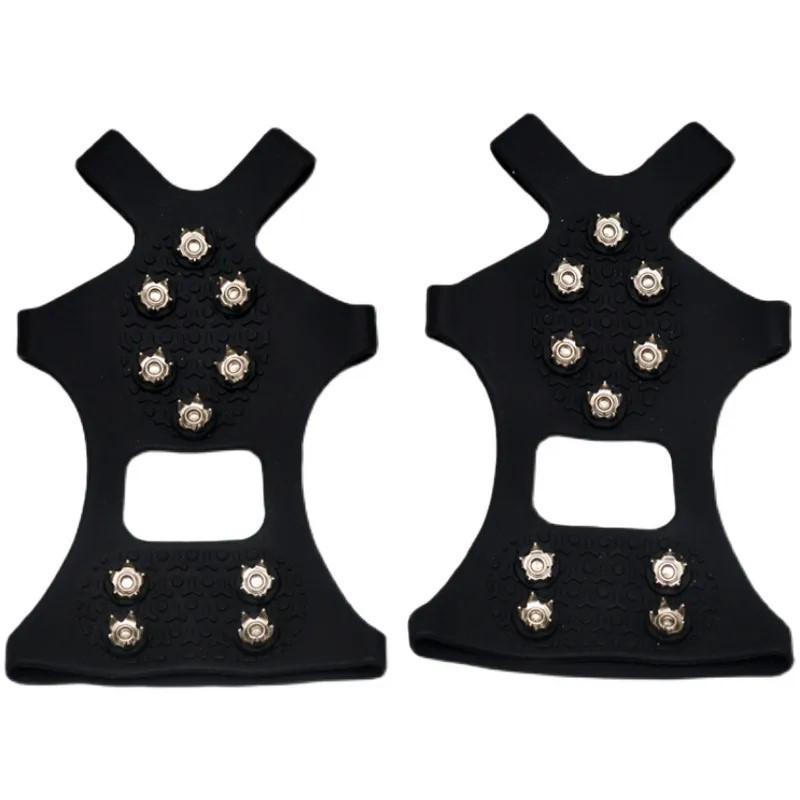 Кошки противоскольжения с 5 зубьями: Чехлы для обуви для походов по льду и снегу