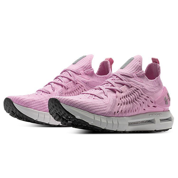 Under Armour HOVR Phantom RN Спортивная ткань Синтетическая кожа Низкий верх Повседневные кроссовки для бега Женские кроссовки Розовый 3025228-601