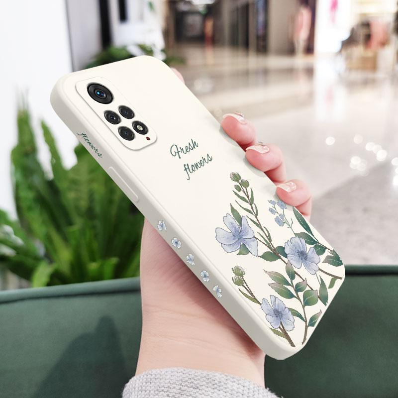 Чехол для телефона с листьями лилии для Xiaomi Redmi Note 14 13 12 12S 11 11S 11E 10 10T 10S 9T Pro Plus Redmi 10 10A 10C 9 9T 4G 5G