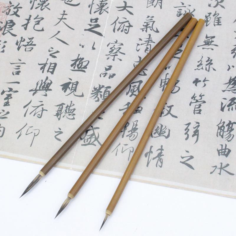 3PCS (S M L) Chinese Art Painting Brush Pen Hook Line Paint Supplies Watercolor Paint Brush