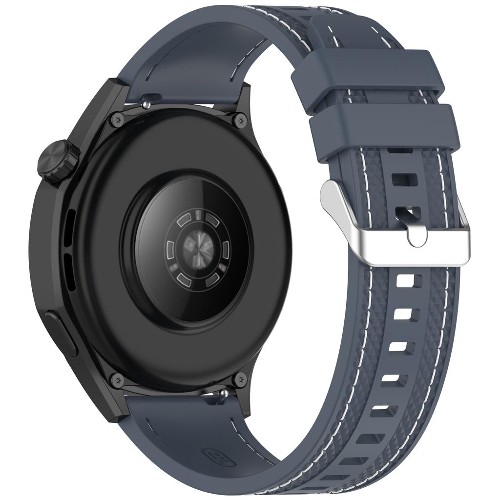 Для Huawei Watch GT 5 46мм/GT 4 46мм Силиконовый ремешок для часов Прошитый дизайн Ширина 22мм Наручный ремешок