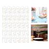 30pcs Acrylic Table Number Signs Wedding Table Stand with Numbers Reception Event Cards Holder Birthday Party Decor 1-30