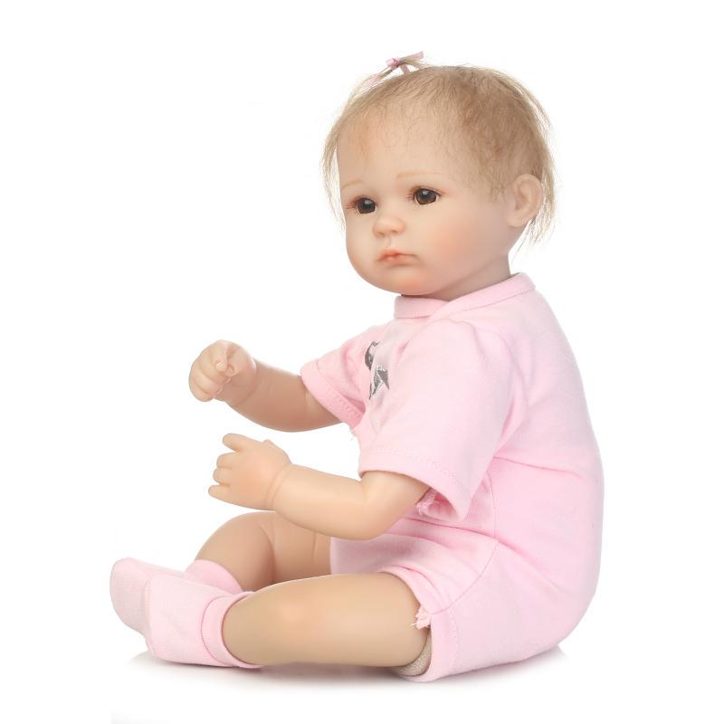 Pinky Reborn 16 дюймов 42 см кукла Reborn Baby Doll выглядит как настоящая кукла Bebe Girl Dolls Дети подарок на день рождения Рождество