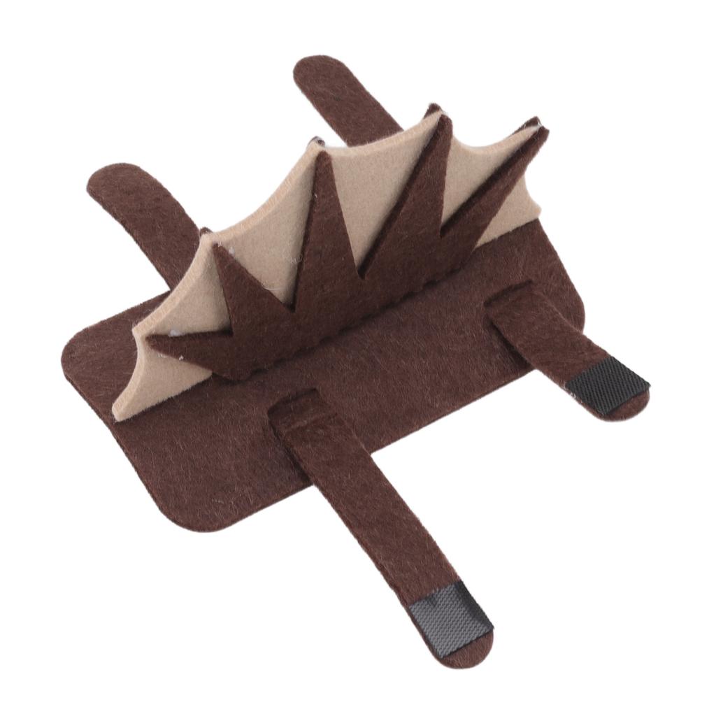 Костюм ящерицы для питомца, дружественный к коже, 3 регулируемых ремня, симпатичная войлочная одежда для рептилий для бородатой агамы