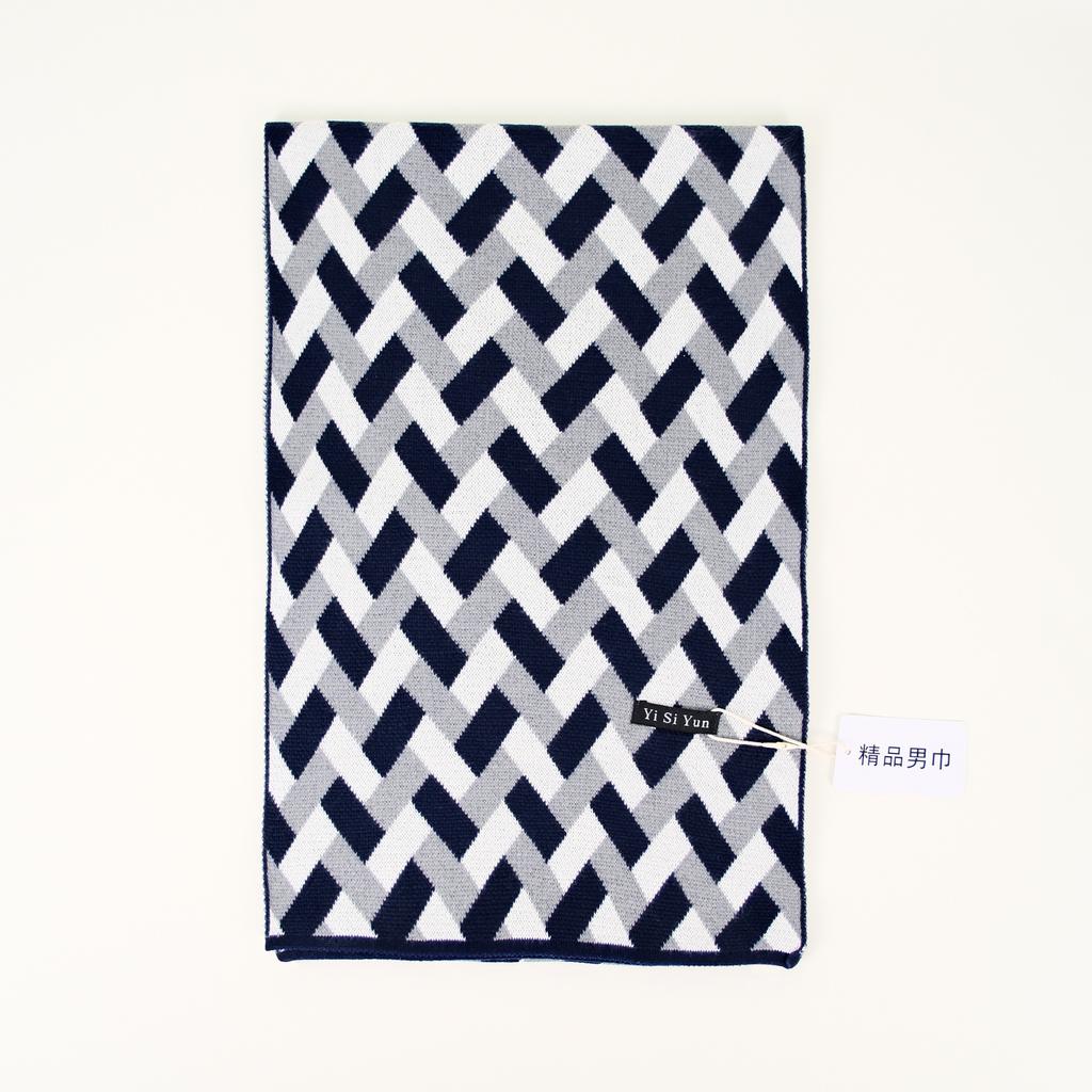 Men's Classic Winter Scarf Cashmere Feel Winter Scarves Long Formal Soft Scarf for Men Casual Scarves Luxuriously Plaid Scarf