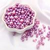 150 шт./упак. 3/4/5/6/8 мм бусины из искусственного жемчуга ярких цветов с отверстием, разноцветные жемчужины разных размеров, круглые бусины из искусственного жемчуга из АБС-пластика, сделай сам, для изготовления ювелирных изделий, ремесла