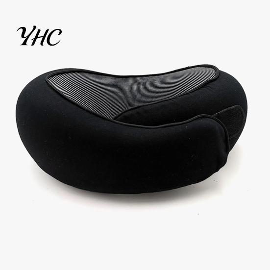 Adjustable Neck Pillow Memory Foam Travel 360 Degree Support U-Shaped Car Airplane with Fastener Tape Nap