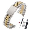 18mm 19mm 20mm 21mm Curved End Metal Strap for Rolex DATEJUST Watchbands Men Solid Stainless Steel Watch Bracelet Accessories