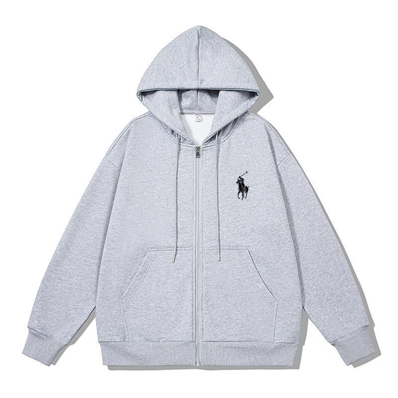 Autumn Winter British Youth Hooded Cardigan: Loose Fit Plus Size with Fashion Print and Hot Stamping