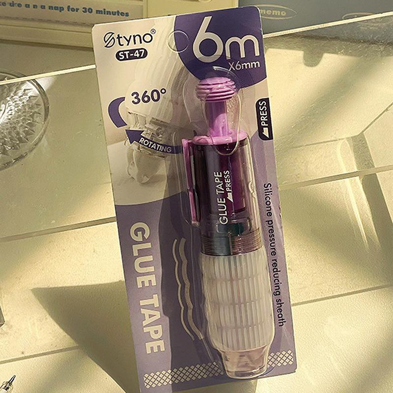 Прозрачный двухсторонний скотч с дозатором Сменные стержни Справочник Точечный клей Канцелярские принадлежности Школьные канцелярские принадлежности Канцелярские товары
