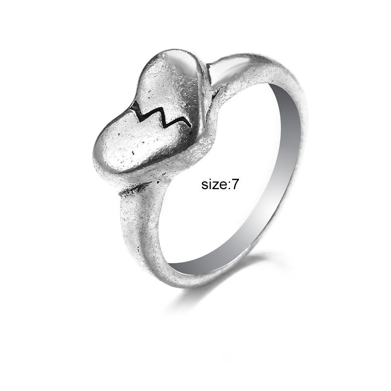 Кольцо для женщин и девочек Любовь Бабочка Череп Модные мужские украшения Винтаж Древнее серебро Цвет Панк Хип-Хоп Регулируемый Бохо