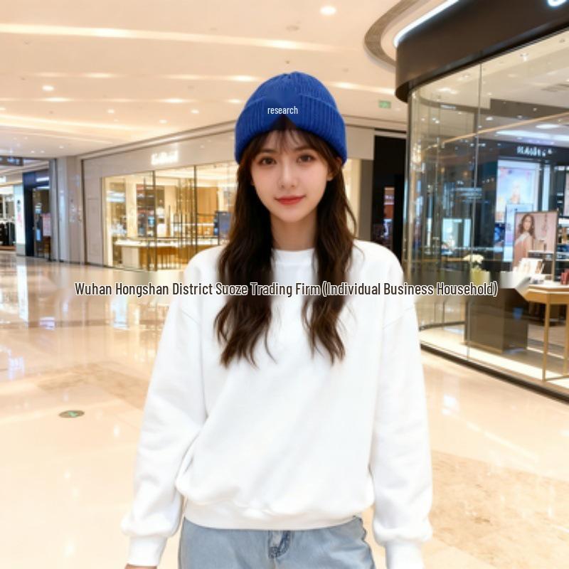 Корейская шерстяная унисекс вязаная шапка бини MLB - Вышивка логотипа NY, Теплая для осени и зимы, Стиль M0726