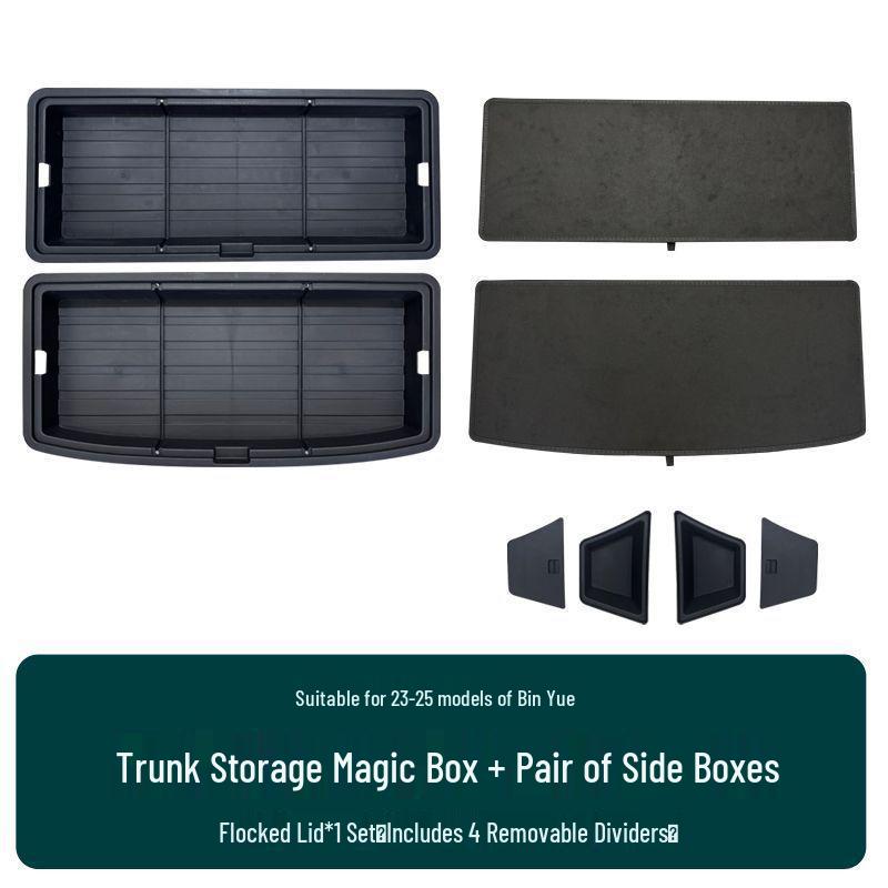 Compatible with 19-26 Binyue L/COOL Trunk Storage Box Conversion Kit.