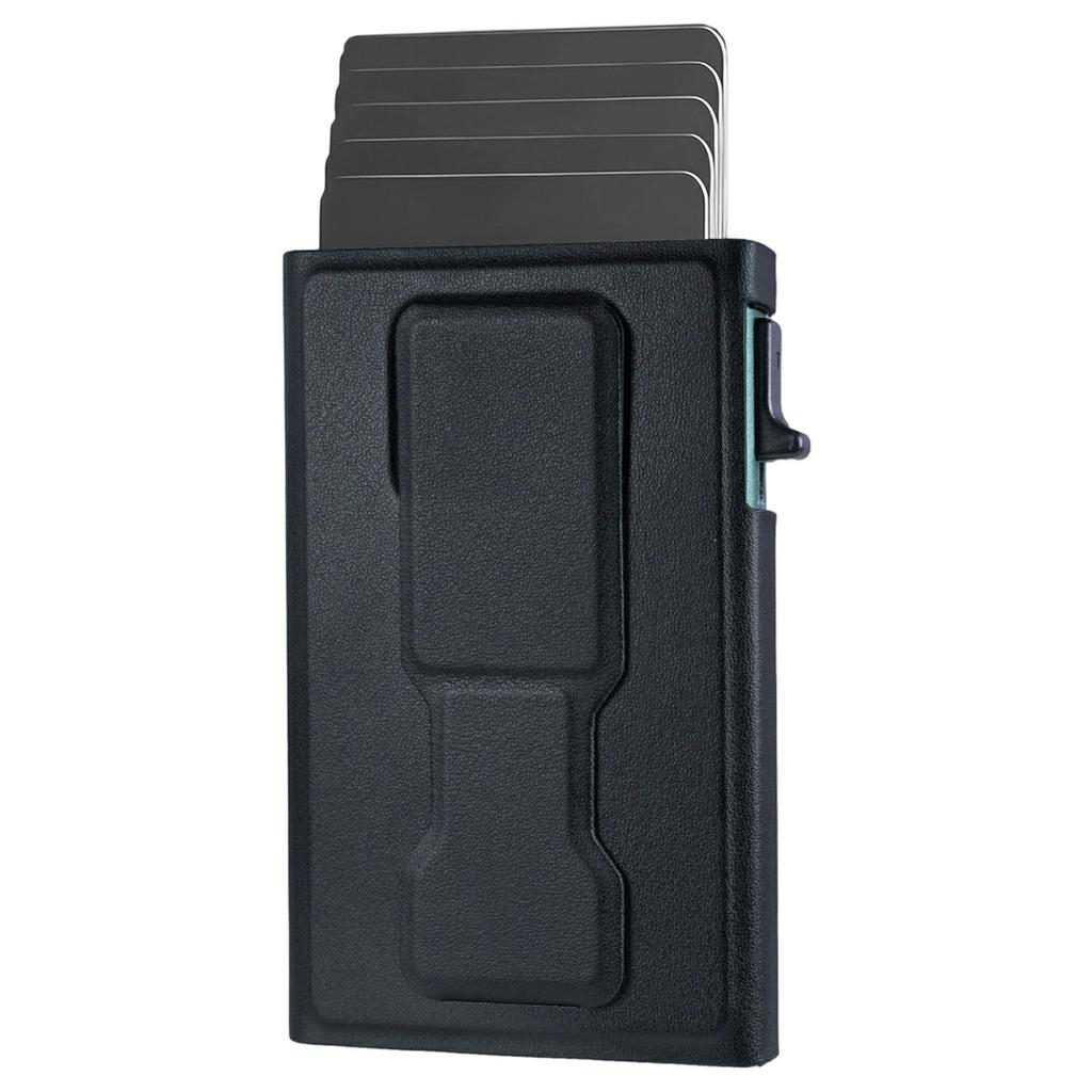 Магнитный выдвижной держатель для карт для мобильных телефонов, задняя подставка, блокировка RFID/NFC