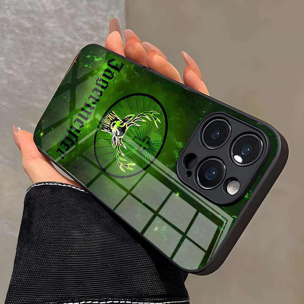 Горячий чехол для телефона с изображением Jägermeister для iPhone 17 Pro Max 16 15 14 Pro Max 13 11 X Xs Xr 8 7Plus Стеклянная крышка
