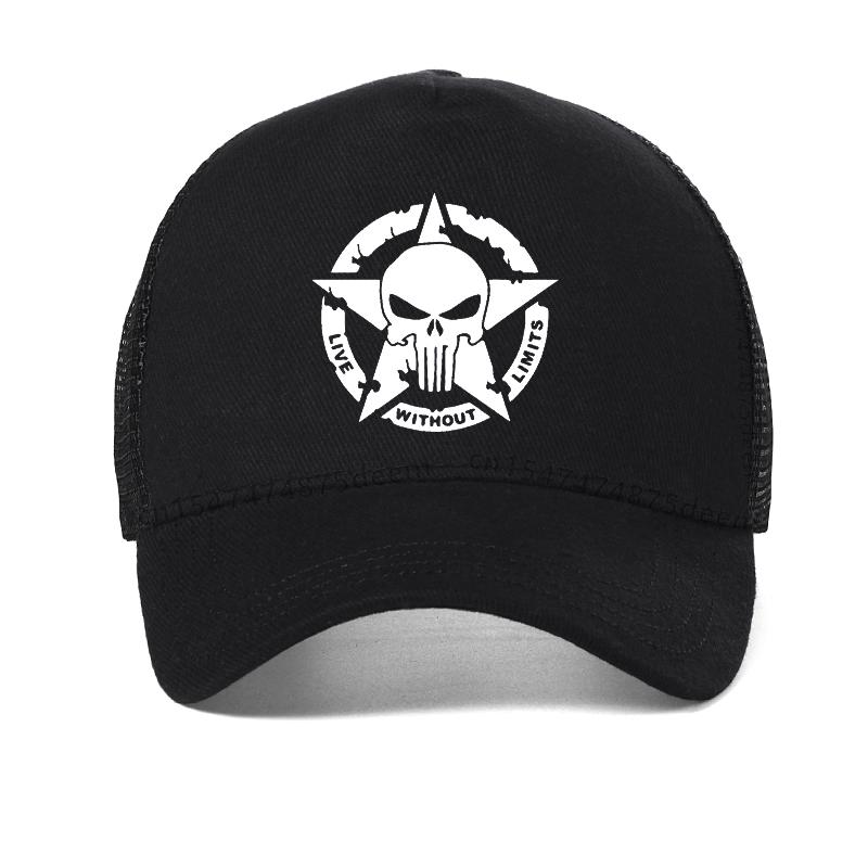 Новая дышащая сетчатая кепка для мужчин Punisher, бейсболка, уличные кепки для рыбалки, мужская уличная кепка Oscar Mike Freedom Edition, армейская кепка