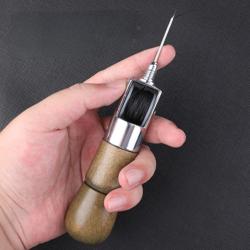 DIY Leather Sewing Awl Kit Waxed Thread Hand Sewing Tools Leather Craft Edge Stitching Belt Strips Shoemaker Canvas Repair Tools
