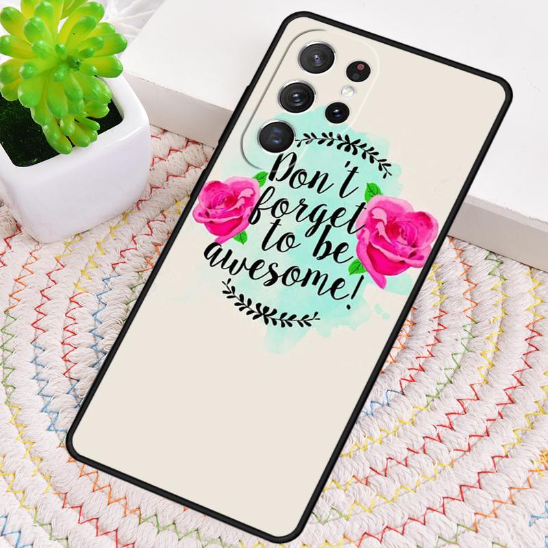 Никогда не забывайте сделать чехол для телефона из силикона 'Make A Life' для Samsung Galaxy note 10 pro S26 S25 S24 S23 S22 S21 Plus S25Ultra Capa Cover