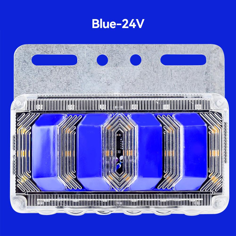 24 В водонепроницаемый светодиодный боковой габаритный фонарь для грузовика, прицепа, внедорожного тягача, автобуса, супер яркий