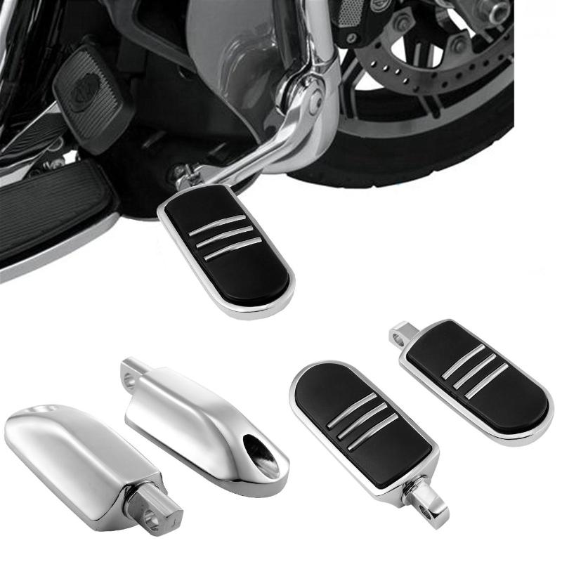 1 пара хромированных подножек для мотоциклов, подножки для мотоциклов для Harley Davidson Road King Street