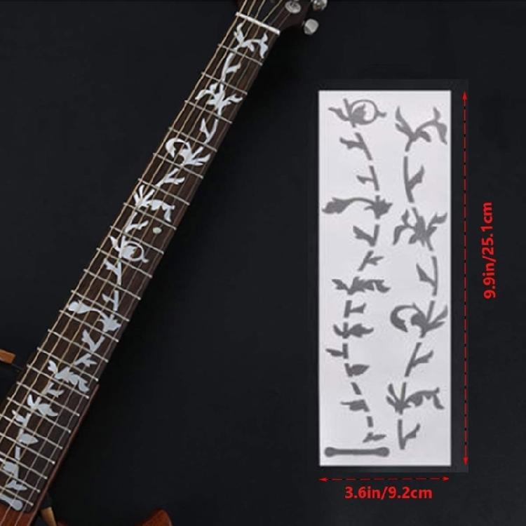 Professional Grade Fretboard Decal Nonslip Adhesive Material Artistic Tree For Frequent Performer Usage