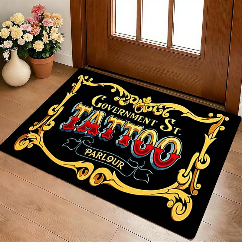 Tattoo Shop Living Room Nonslip Area Rug Soft Carpet For Bedroom Game Playroom Sofa Office Home Decor Doormat Christmas Gift C9262038